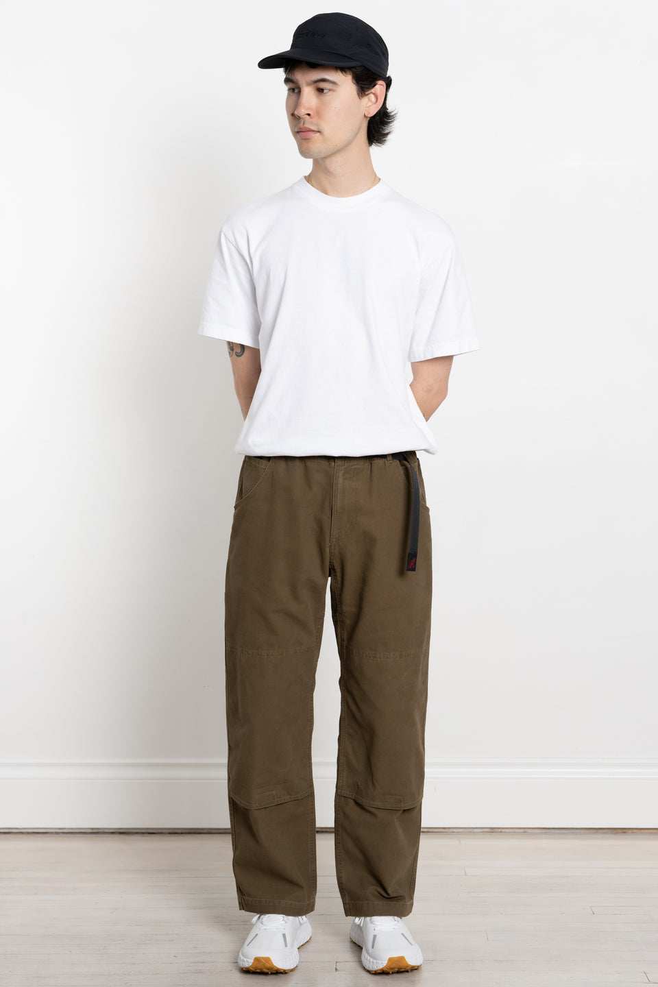 Gramicci Japan SS24 Men's Collection Calculus Clothing Online Canada Canvas Double Knee Pant Dusted Olive