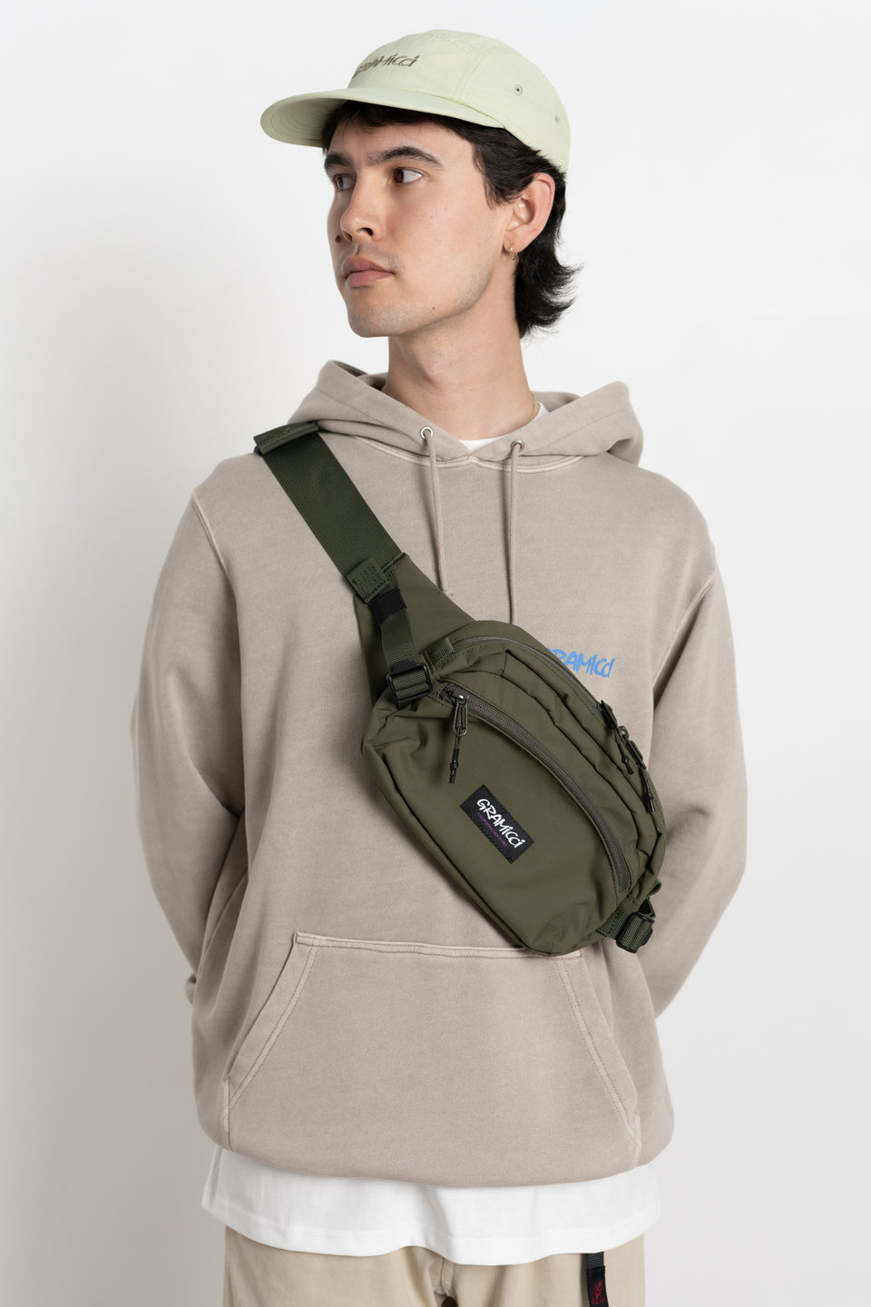 Gramicci Japan SS24 Men's Collection Calculus Clothing Online Canada Cordura Hiker Bag Olive