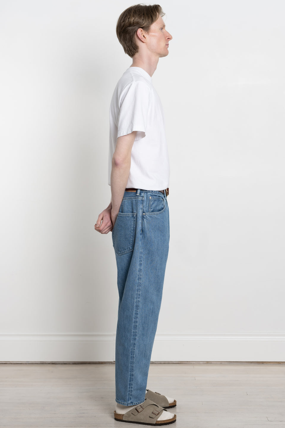 HATSKI Made in Japan 24SS Men's Collection Loose Tapered Selvedge Denim Used / Ice Blue Calculus Victoria BC Canada