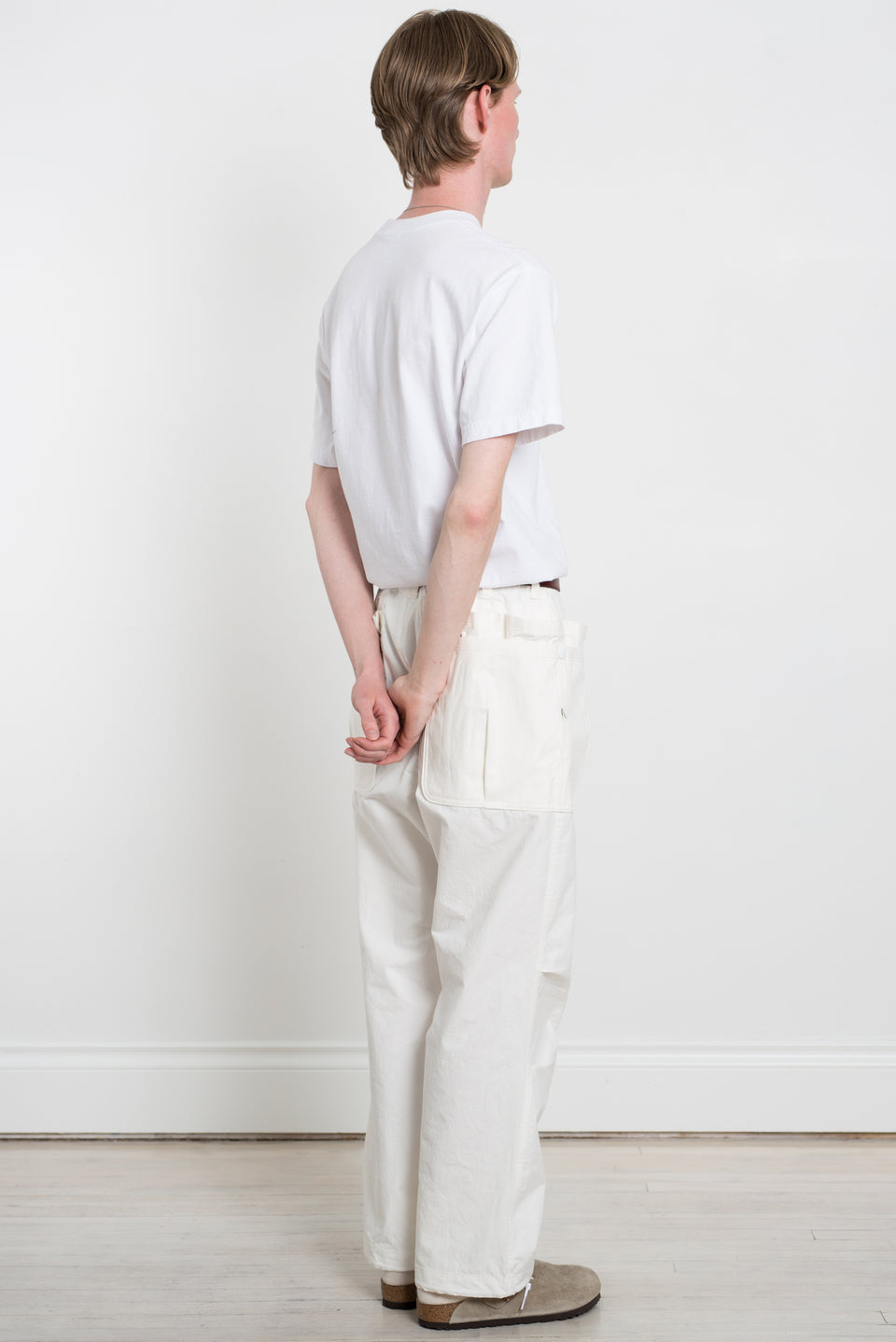 Sassafras SS23 Made in Japan SF-232011 Overgrown Hiker Pants White Calculus Victoria BC Canada
