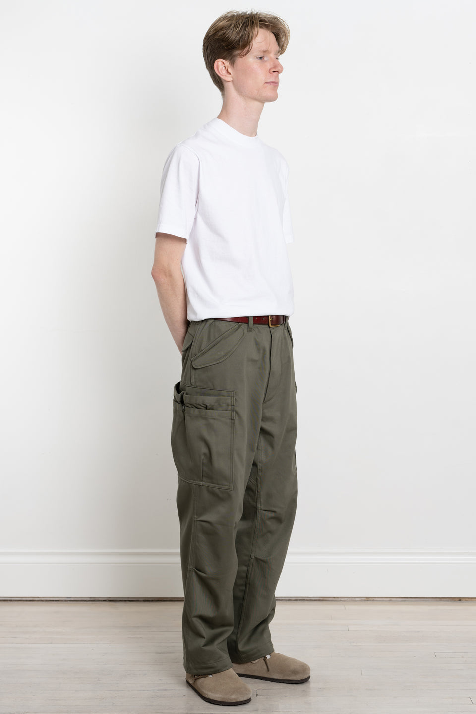 Sassafras Japan 23AW FW23 Men's Collection Overgrown Pants Military Satin Olive Calculus Victoria BC Canada