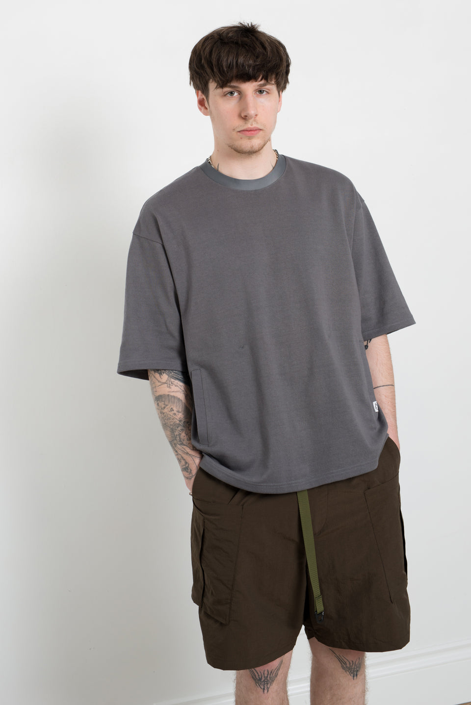 CMF Outdoor Garment 23SS SS23 Comfy Outdoor Garment Slow Dry Tee Half Sleeve Charcoal Calculus Victoria BC Canada