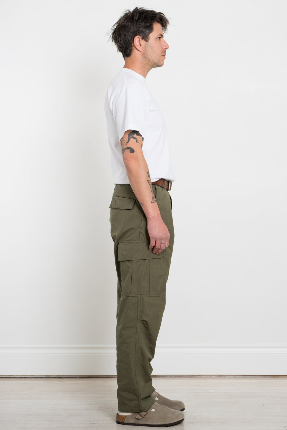 OrSlow 23SS SS23 03-V5260RIP-76 Vintage Fit 6 Pocket Cargo Pants Army Green Calculus Victoria BC Canada