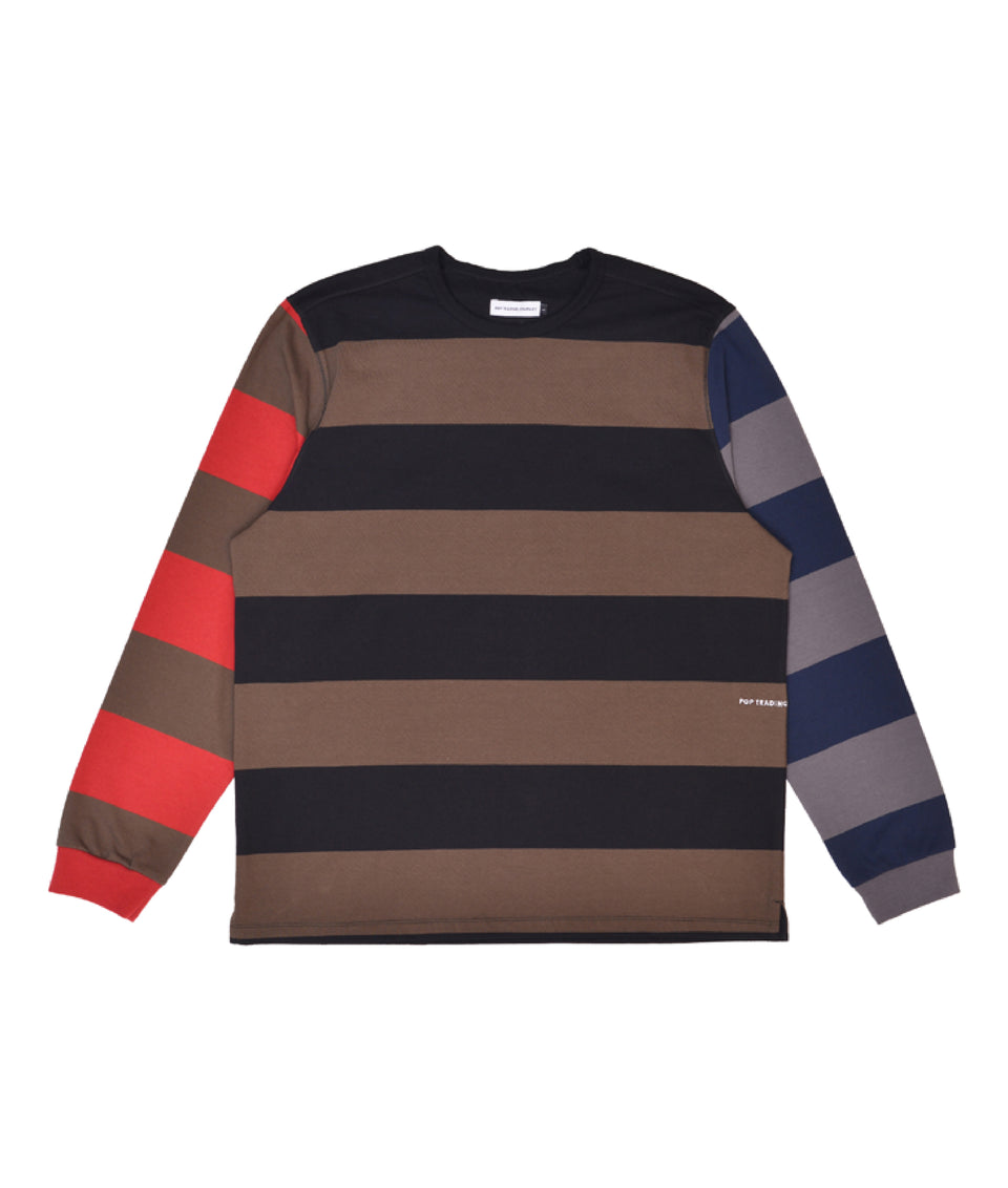 Pop Trading Company SS22 Striped Longsleeve T-Shirt Delicioso Calculus Victoria BC Canada