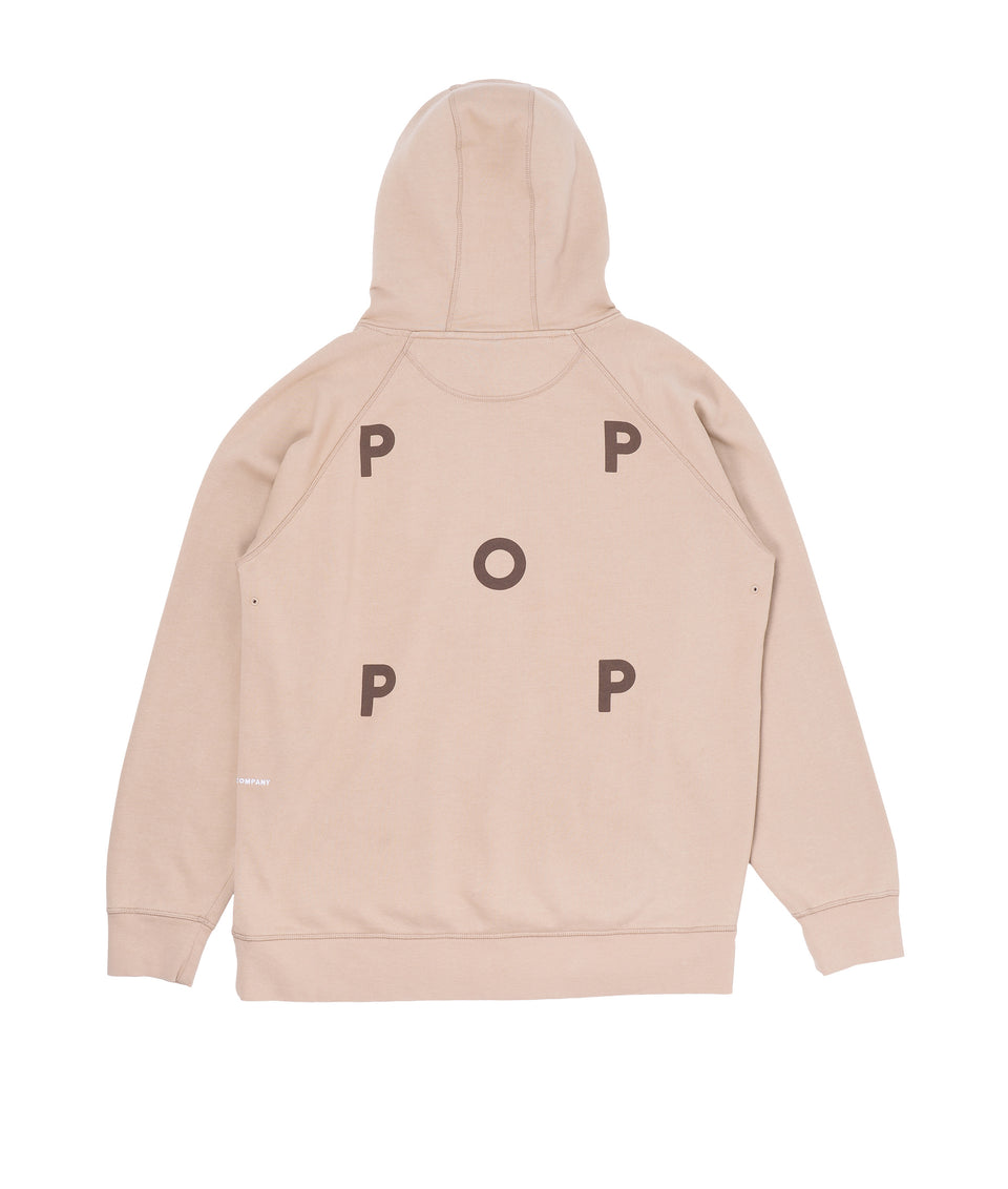 Pop Trading Company AW22 FW22 Logo Hooded Sweat White Pepper Calculus Victoria BC Canada