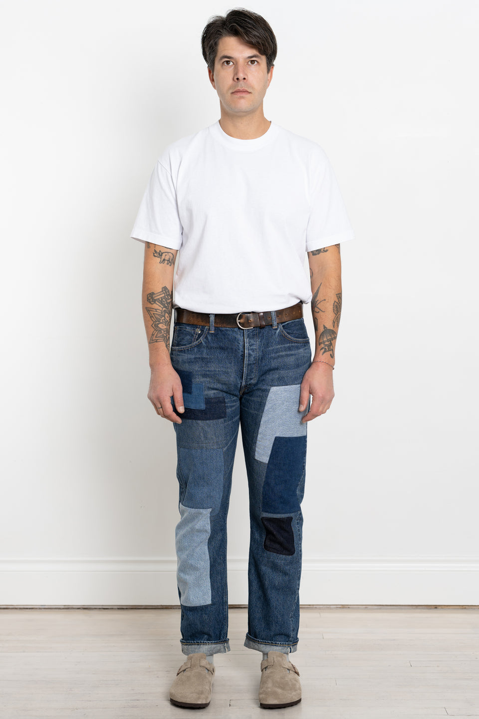 orSlow Japan 23AW FW23 Men's Collection 105 Patch Work Remake Jeans Calculus Victoria BC Canada