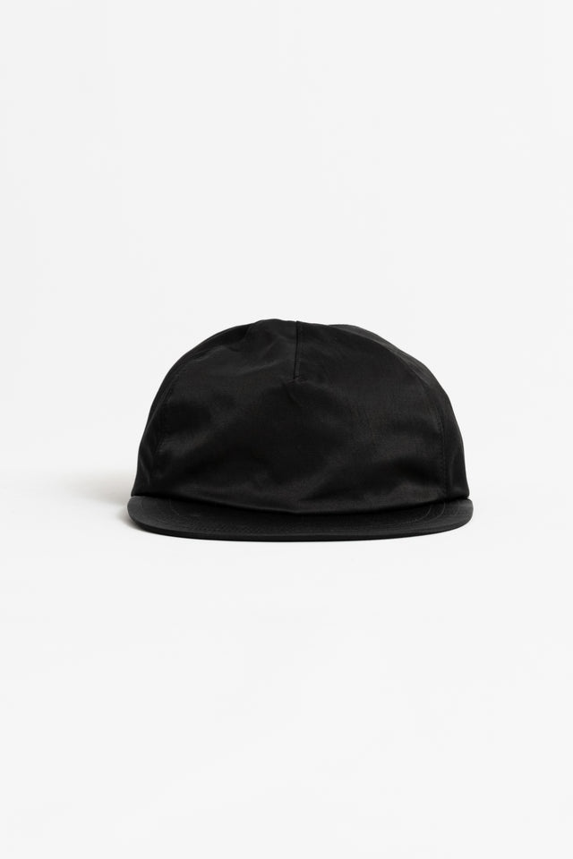 Found Feather Japan SS24 Unisex Hat Collection 2 Panel Trucker Cap Rayon Cotton Dyed Satin Black Calculus Online Shop Canada