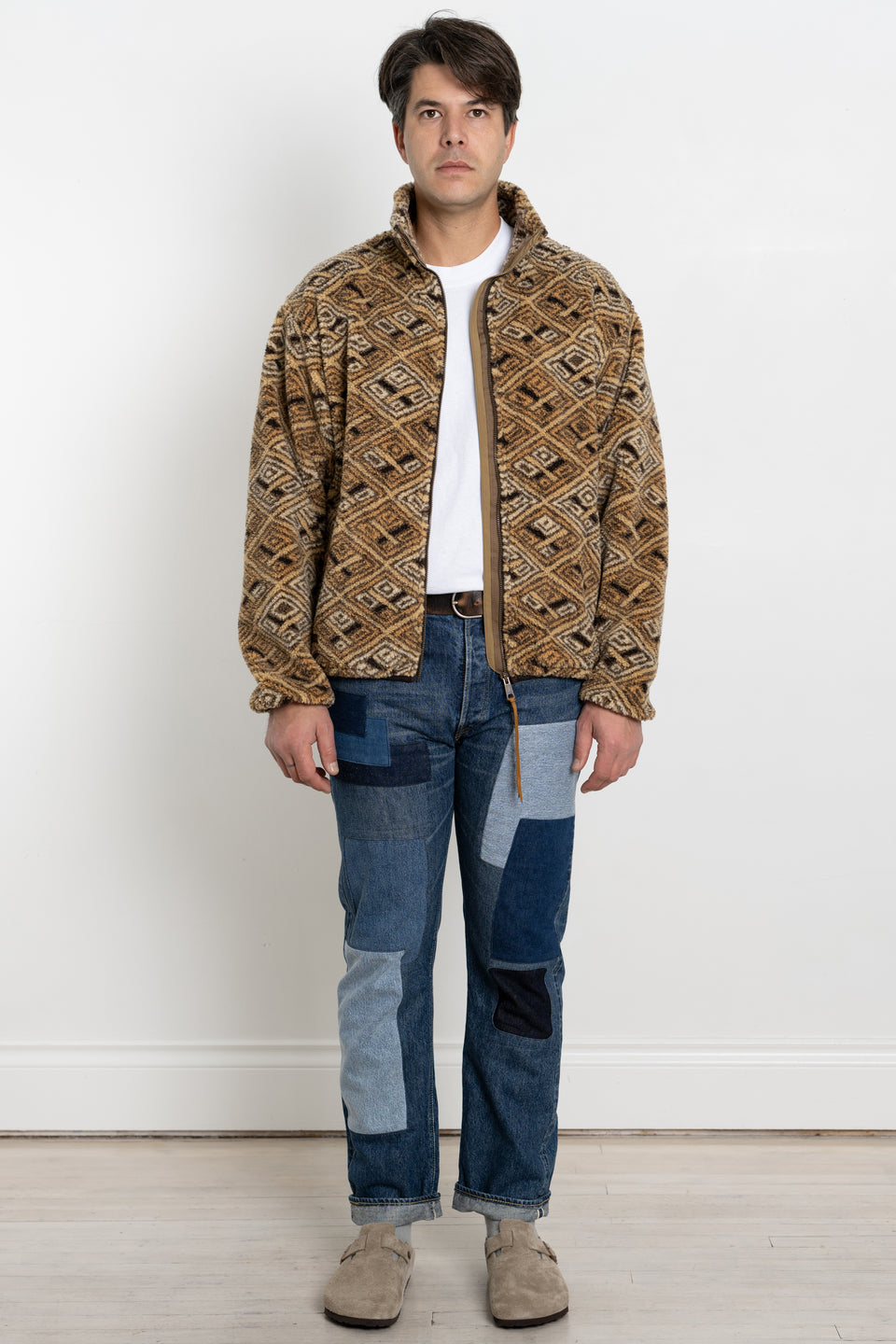 orSlow Japan 23AW FW23 Men's Collection African Pattern Boa Fleece Jacket Calculus Victoria BC Canada
