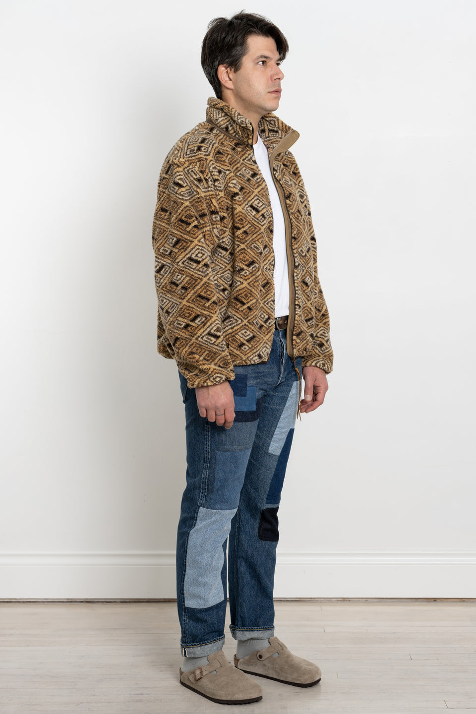 orSlow Japan 23AW FW23 Men's Collection African Pattern Boa Fleece Jacket Calculus Victoria BC Canada