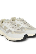 Stepney Workers Club FW23 Men's Collection Amiel S-Strike Leather Mix White Ecru Calculus Victoria BC Canada