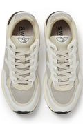 Stepney Workers Club FW23 Men's Collection Amiel S-Strike Leather Mix White Ecru Calculus Victoria BC Canada