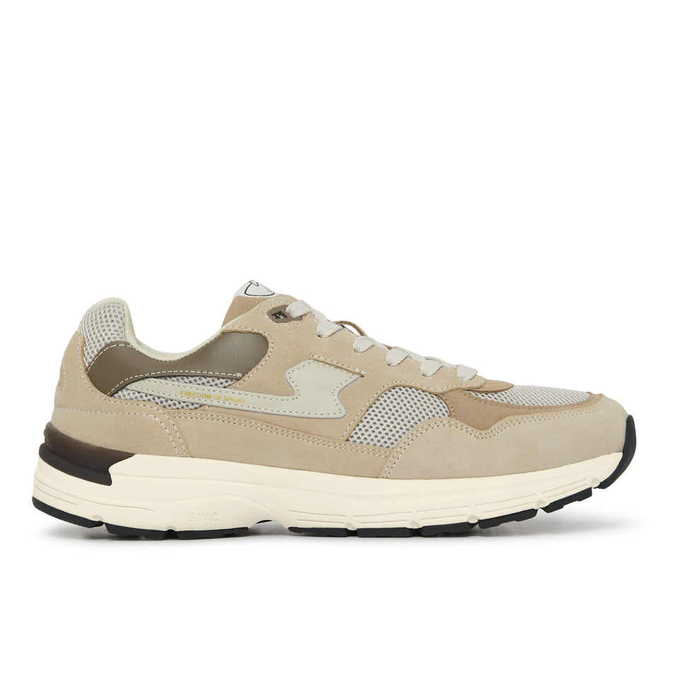 Stepney Workers Club East London FW23 Men's Collection Amiel S-Strike Suede Mix Sand Calculus Victoria BC Canada