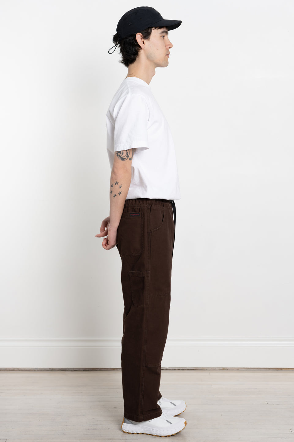 Gramicci Japan SS24 Men's Collection Calculus Clothing Online Canada Canvas Double Knee Pant Dark Brown
