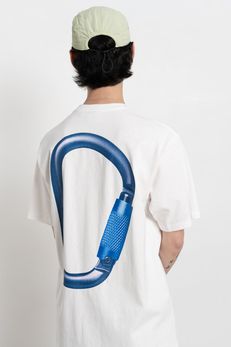 Gramicci Japan SS24 Men's Collection Calculus Clothing Online Canada Carabiner Tee White