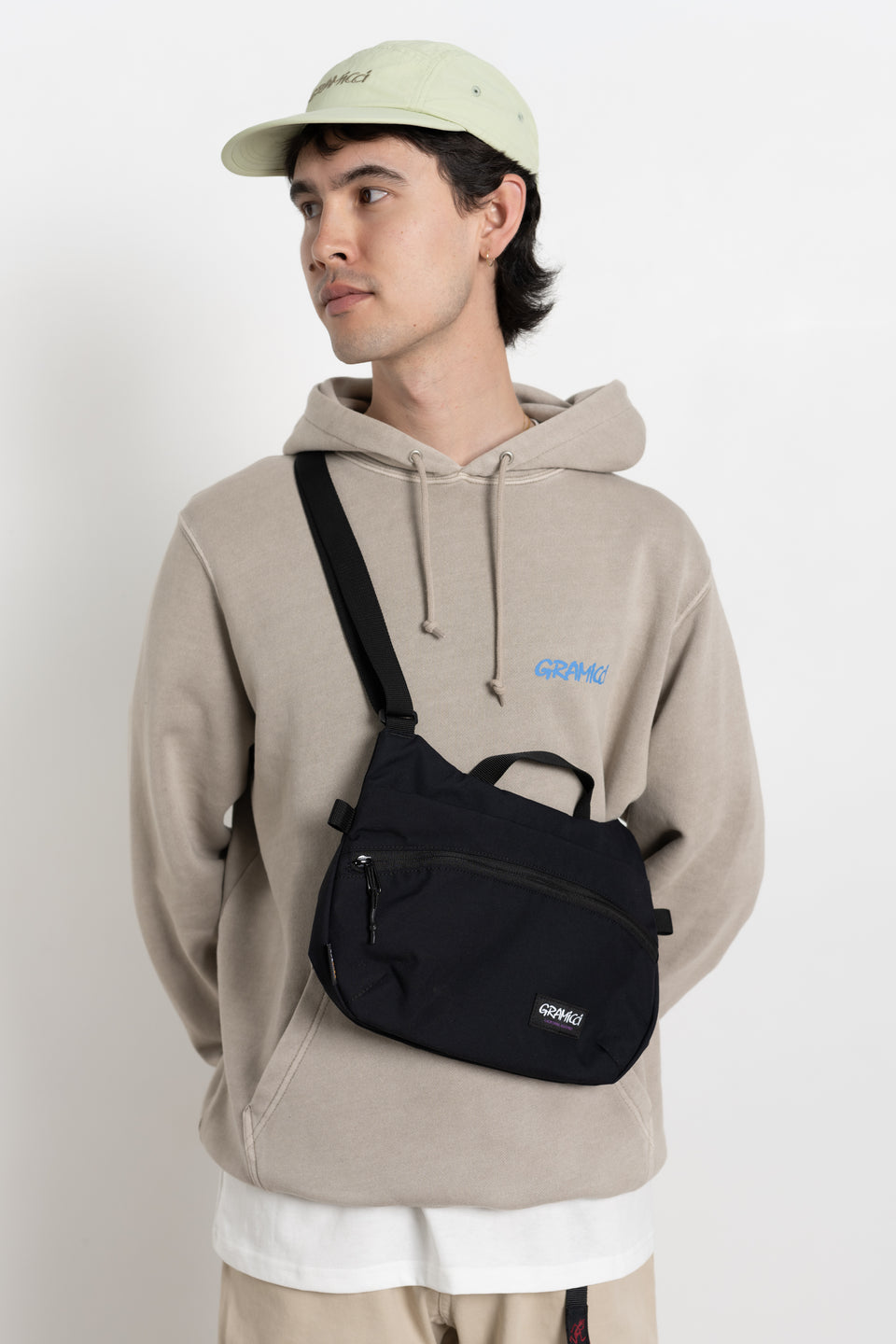 Gramicci Japan SS24 Men's Collection Calculus Clothing Online Canada Cordura Shoulder Bag Black