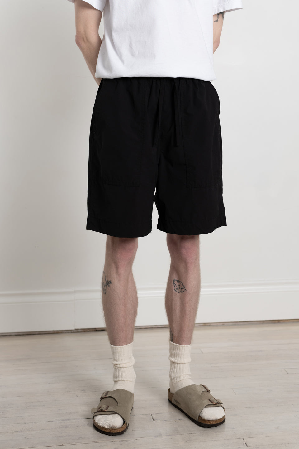 ENDS and MEANS spring summer 2024 SS24 24SS Men's Collection from Japan Easy Baker Shorts Black