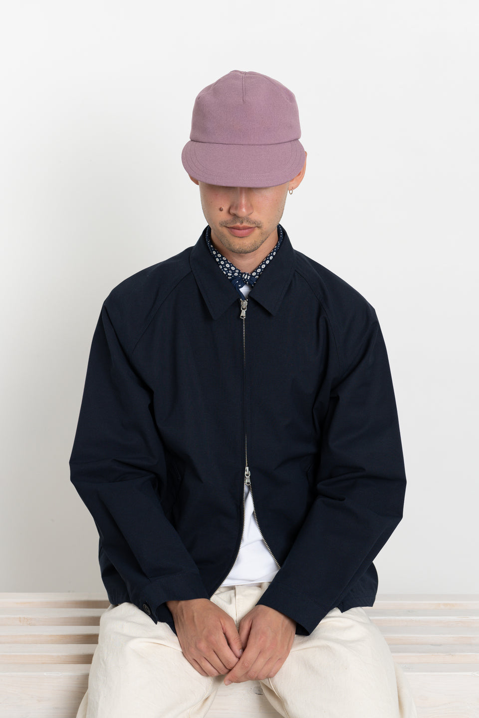 1 Panel Baseball Cap Poly Dyed Double Cloth Lavender