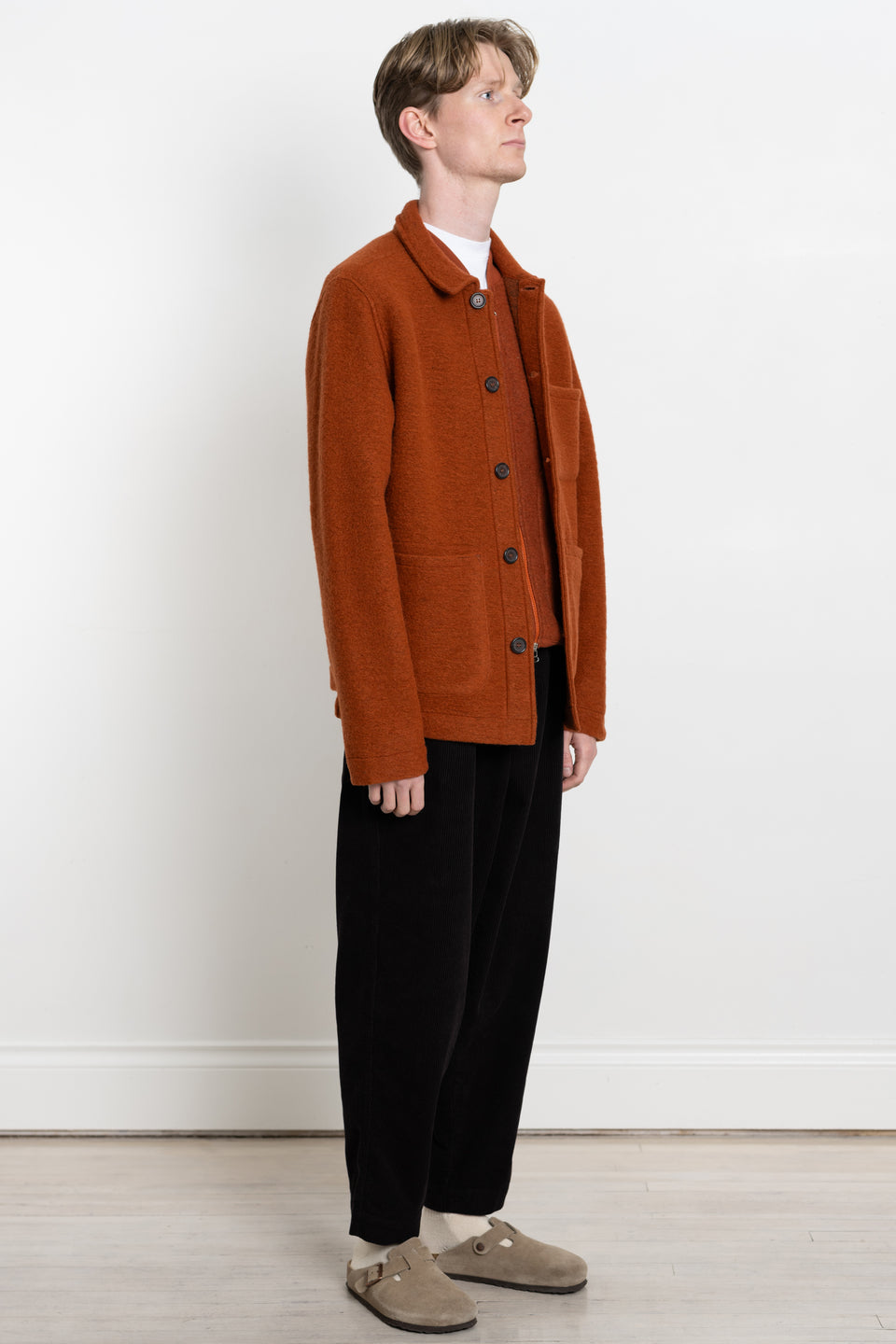 Field Jacket Wool Fleece Orange / Calculus Victoria