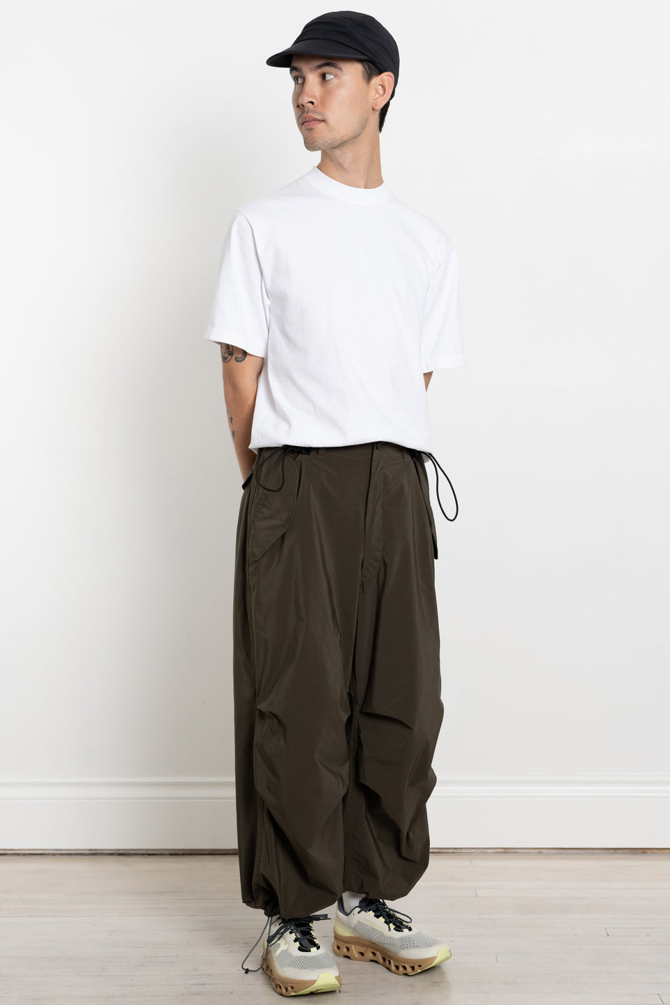 meanswhile Japan AW23 FW23 Men's Collection Light Mil Cloth Snow Pant Olive Calculus Victoria BC Canada
