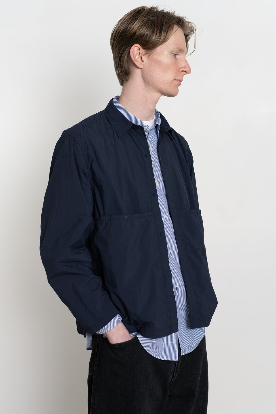 ENDS and MEANS spring summer 2024 SS24 24SS Men's Collection from Japan light shirts jacket navy