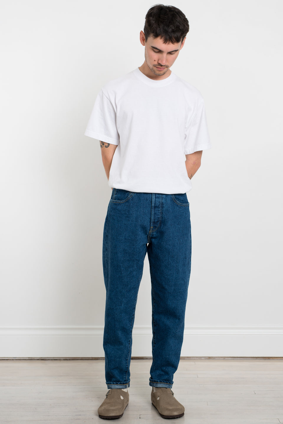 HATSKI Made in Japan SS23 Loose Tapered Washi Denim Used HTK-2001-W Calculus Victoria BC Canada