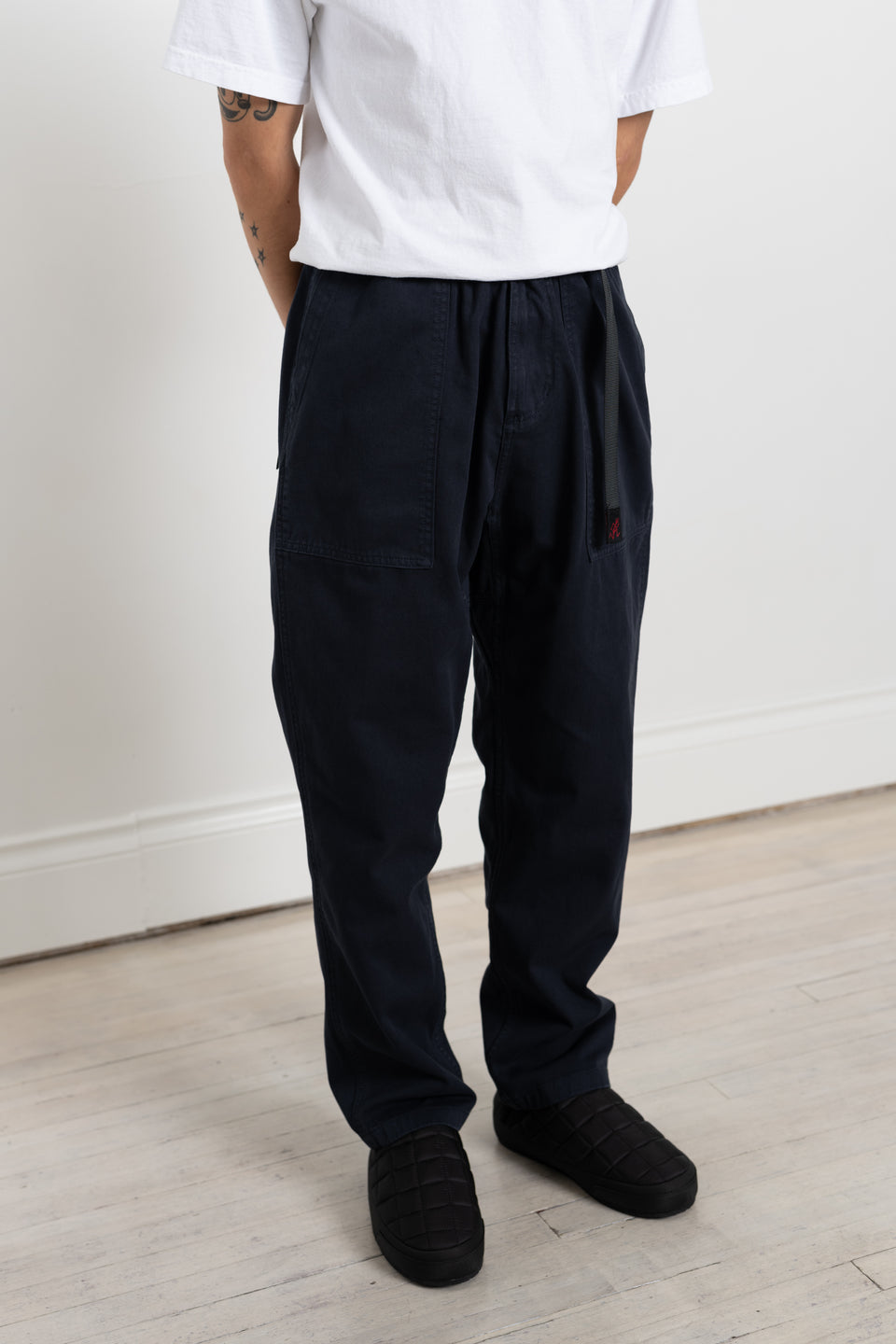 Gramicci Japan FW23 Men's Collection Loose Tapered Ridge Pant Double Navy Calculus Victoria BC Canada
