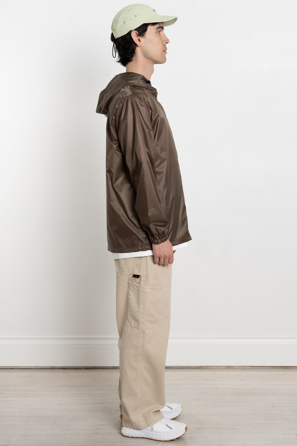 Gramicci Japan SS24 Men's Collection Calculus Clothing Online Canada Packable Windbreaker Taupe
