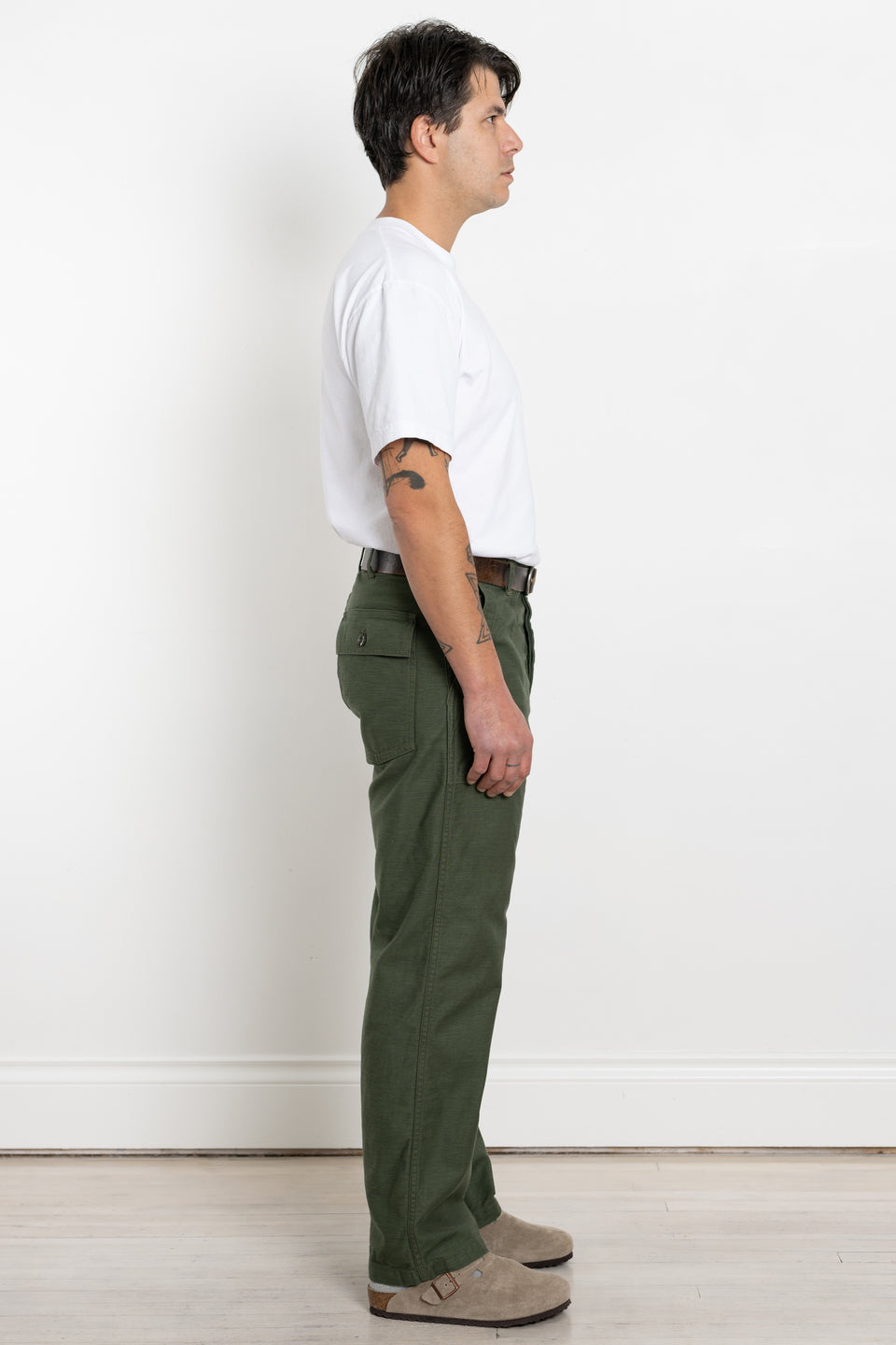 orSlow Japan 23AW FW23 Men's Collection US Army Fatigue Pants Regular Fit Green  Calculus Victoria BC Canada
