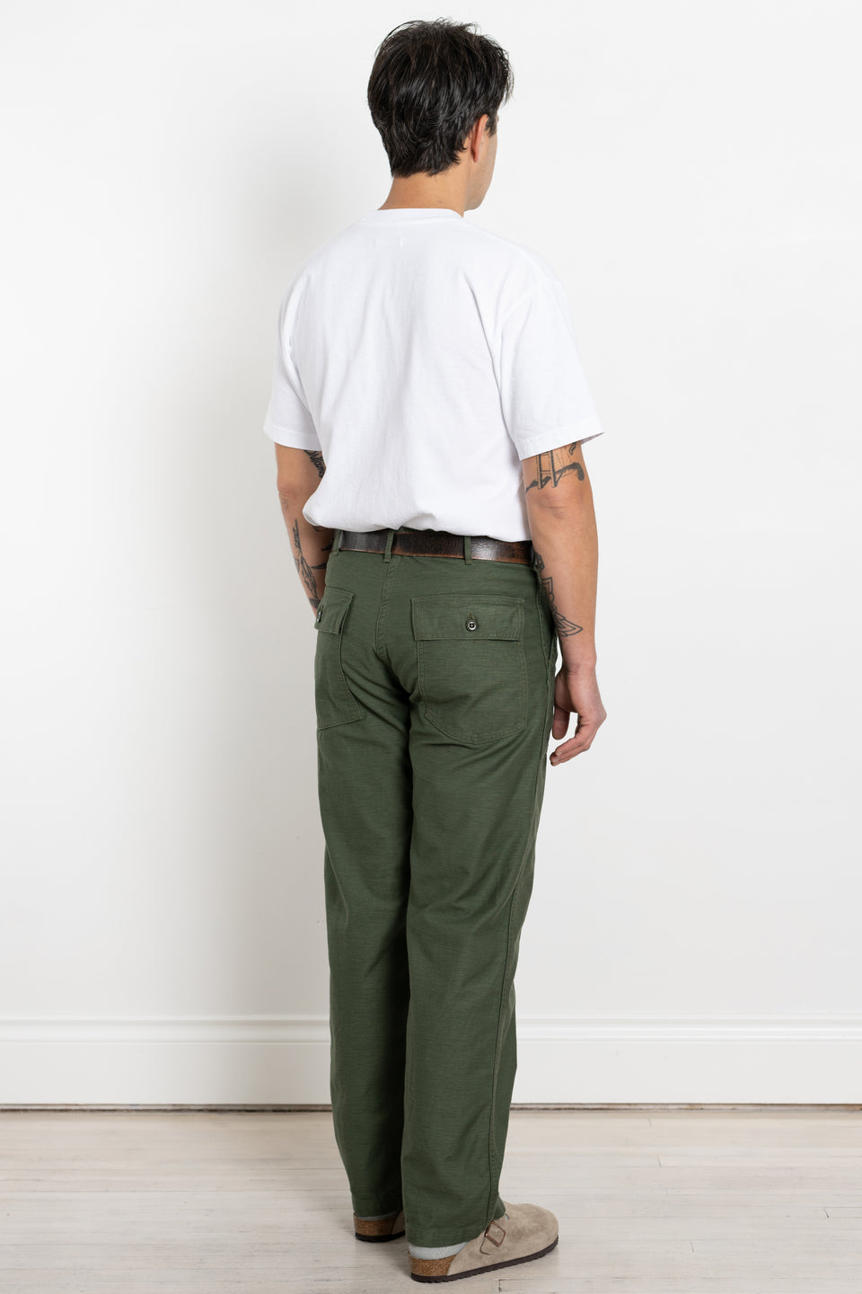 Regular Fatigue Pants - Sage Green