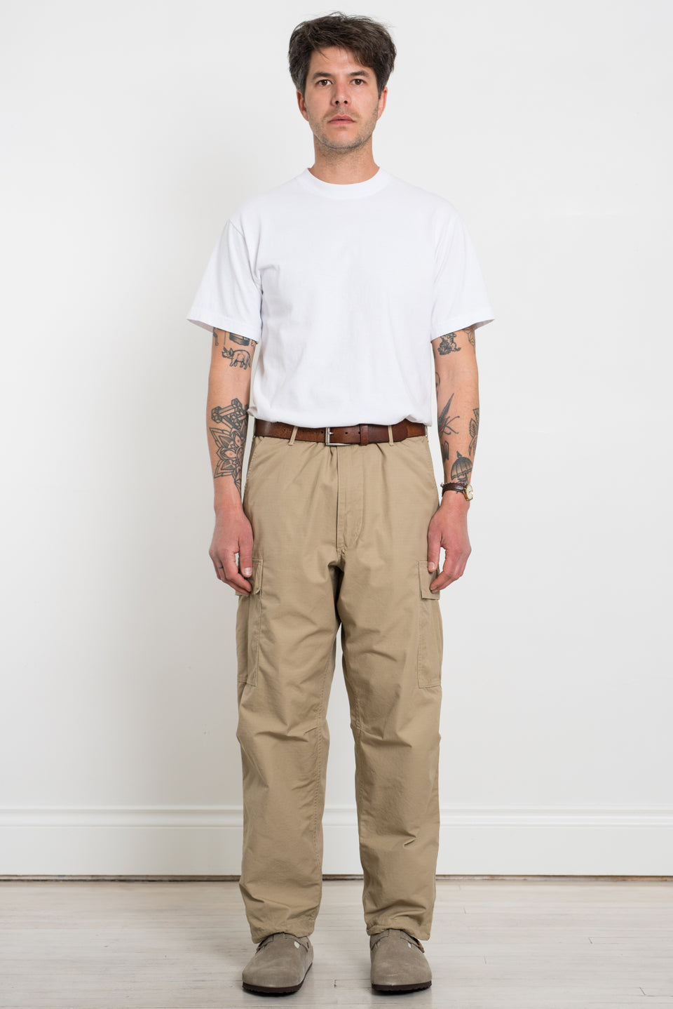 OrSlow 23SS SS23 03-V5260RIP-67 Vintage Fit 6 Pocket Cargo Pants Beige  Calculus Victoria BC Canada