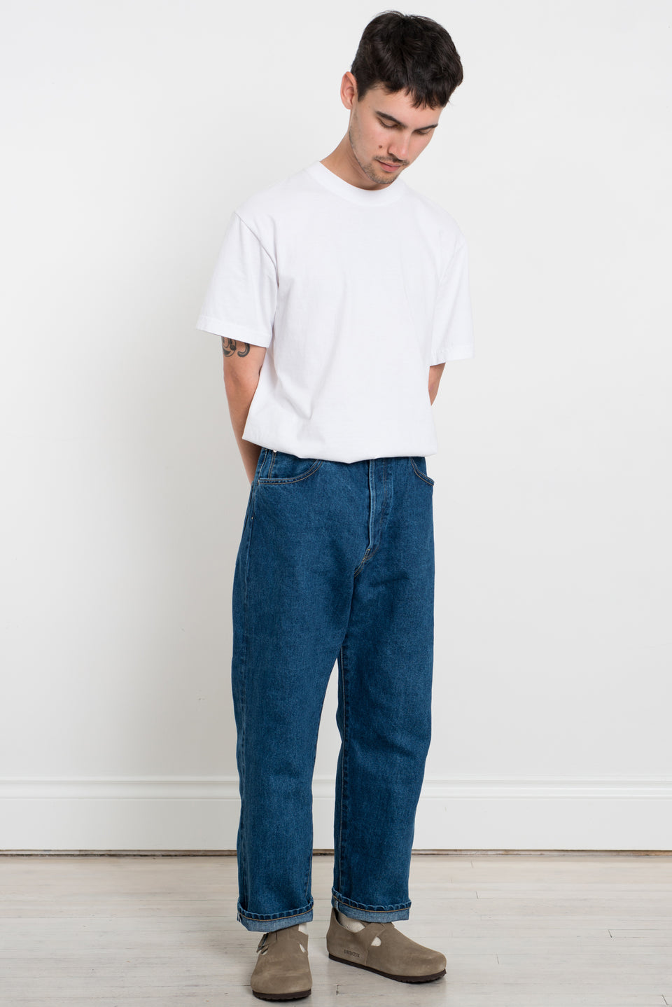 HATSKI Made in Japan SS23 Wide Tapered Washi Denim Used HTK-2003-W Calculus Victoria BC Canada