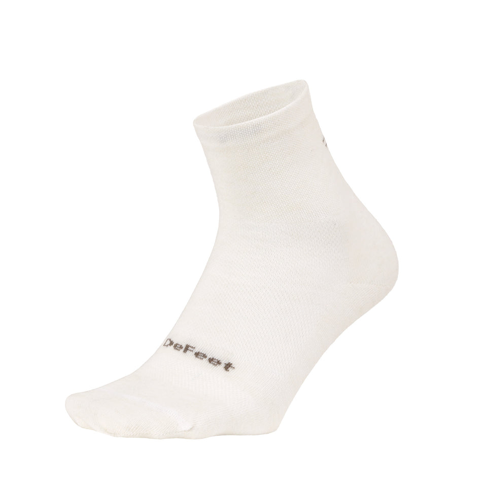 DeFeet Made in USA Cycling Running Performance Socks Wooleator Pro 3" D-Logo Natural Calculus Victoria BC Canada