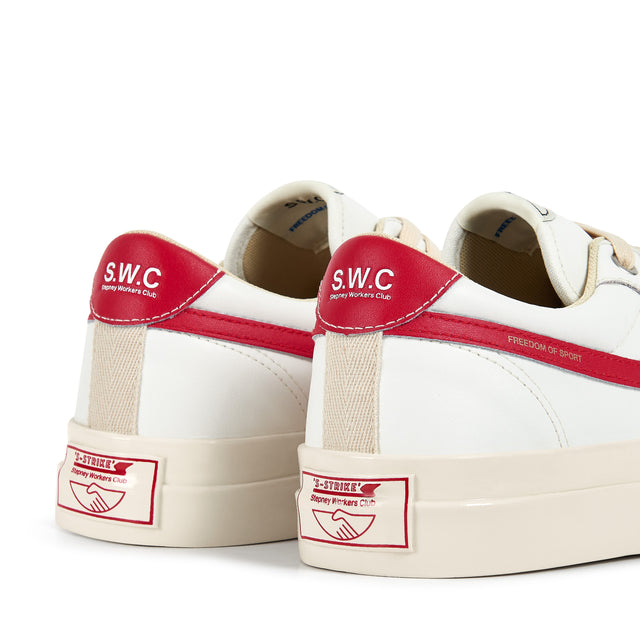 Stepney Workers Club SS22 Dellow S-Strike Leather White / Red Calculus Victoria BC Canada