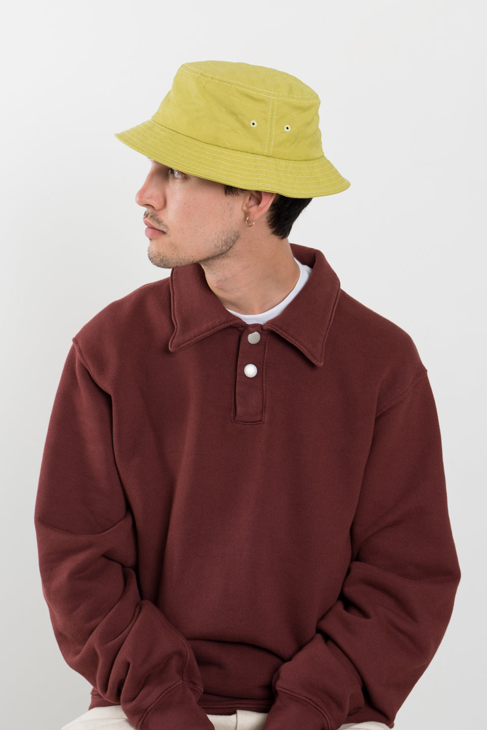 Paa US SS22 Bucket Hat One Grainstop Golden Lime Calculus Victoria BC Canada
