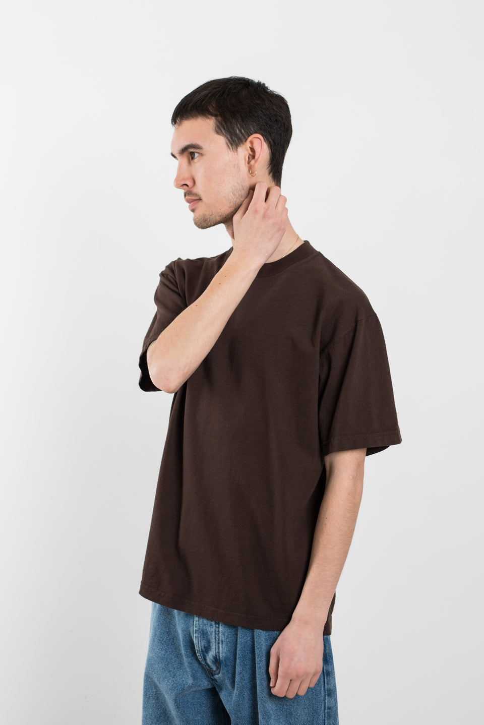 Calculuss Garment Dyed Tee Chocolate Brown Calculus Victoria BC Canada
