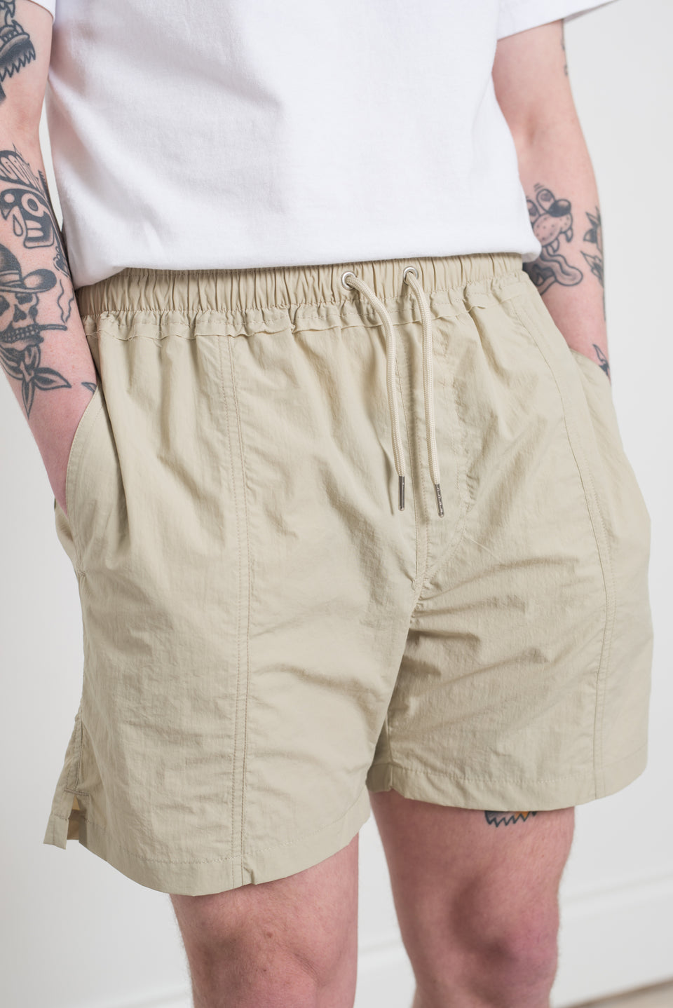 mfpen SS23 Motion Shorts Recycled Light Taupe Calculus Victoria BC Canada