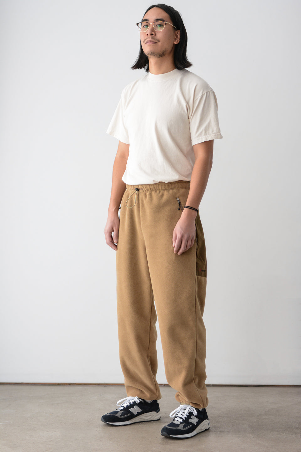 ENDS and MEANS Tactical Fleece Trousers - Brown/Beige